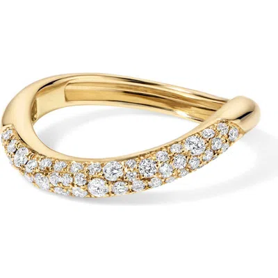 Eden Presley 14k Gold Diamond Wave Ring