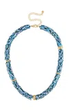 Eden Presley 14k Yellow Gold Celestial Necklace In Blue