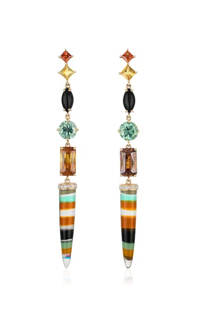 Eden Presley 14k Yellow Gold Earrings In Multi