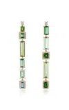 Eden Presley 14k Yellow Gold Green Tourmaline Beryl Earrings