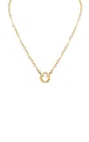 Eden Presley Diamond Bezel Necklace In Gold