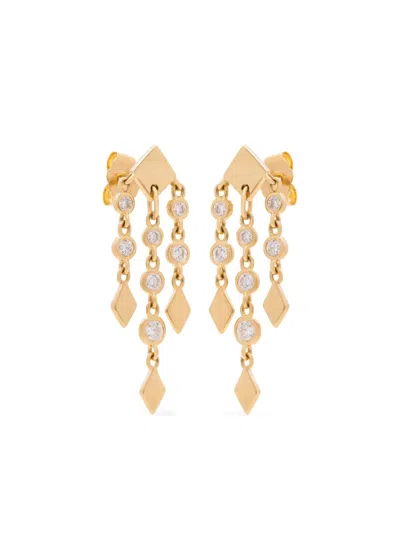 Eden Presley 14k Yellow Gold Shine Fringe Diamond Earrings