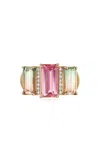 Eden Presley 14k Yellow Gold Tourmaline Ring In Multi