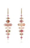 Eden Presley Bicolor 14k Yellow Gold Tourmaline Diamond Earrings In Multi