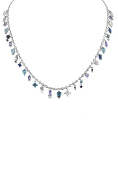 Eden Presley Blue Collar Necklace In Metallic