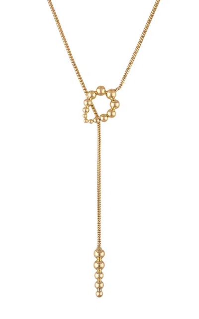 Eden Presley Bubbles 14k Yellow Gold Diamond Lariat Necklace