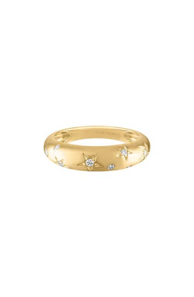 Eden Presley Celeste 14k Gold Diamond Small Dome Ring