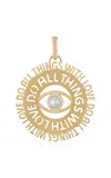 Eden Presley Do All Things With Love14k Yellow Gold Topaz Pendant