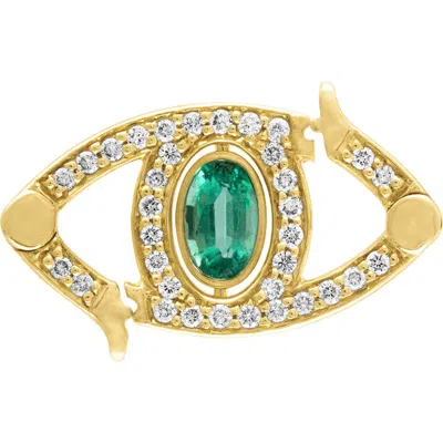 Eden Presley Evil Eye Motif Charm In Gold