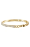 Eden Presley Half Text & Diamond Bangle In To Thine Own Self Be True