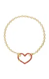 Eden Presley Heart 14k Yellow Gold Diamond Bracelet