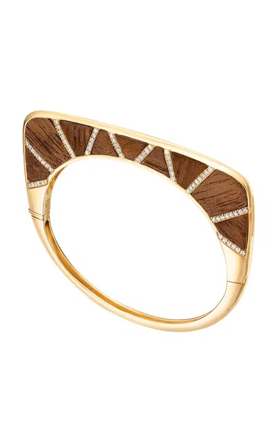 Eden Presley Knock On Wood Bangle In Brown