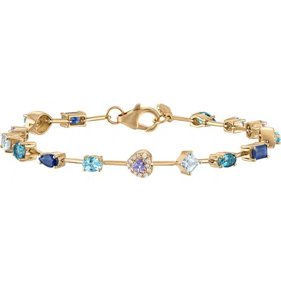 Eden Presley Mini Rock Candy Bracelet In Gold
