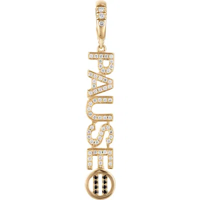Eden Presley Pause 2020 Mantra Pendant In Gold