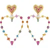 Eden Presley Pink Love Transformer Earrings In Gold