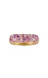 Eden Presley Pink Sparkle 14k Yellow Gold Multi-stone Ring