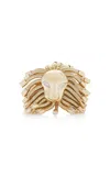 Eden Presley Roar Lion 14k Yellow Gold Diamond Ring