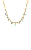 Eden Presley Shine 14k Yellow Gold Diamond And Tourmaline Necklace In Gold