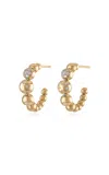 Eden Presley Small 14k Yellow Gold Diamond Hoop Earrings