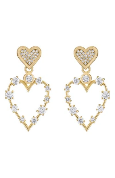 Eden Presley Small Love Transformer Drop Earrings In Red
