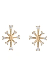 Eden Presley Small Sparkle Diamond Stud Earrings In Gold Diamond