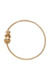 EDEN PRESLEY SPEAK NO EVIL 14K YELLOW GOLD DIAMOND BRACELET