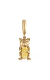 Eden Presley Squeak The Mouse 14k Yellow Gold; Diamond And Agate Pendant
