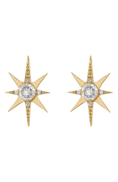 Eden Presley Starburst Stud Earrings In Neutral