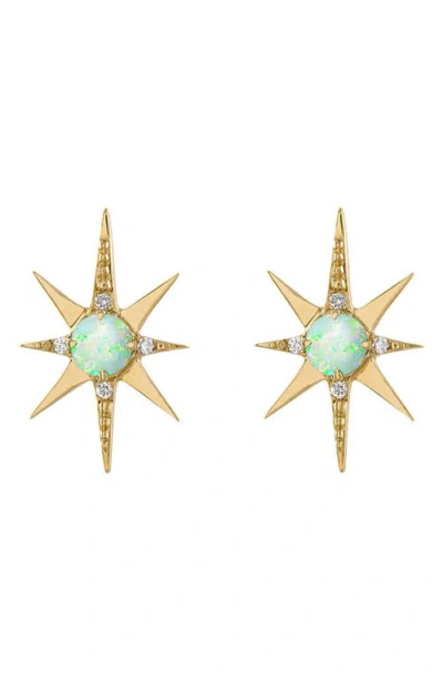 Eden Presley Starburst Stud Earrings In Purple