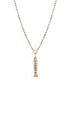 Eden Presley Swedish Fish 14k Yellow Gold Sapphire Necklace In Multi