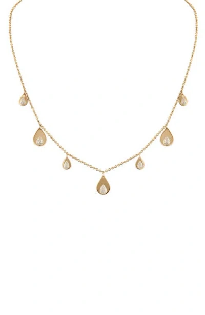 Eden Presley Tears Of Joy Pavé Diamond Necklace In Gold