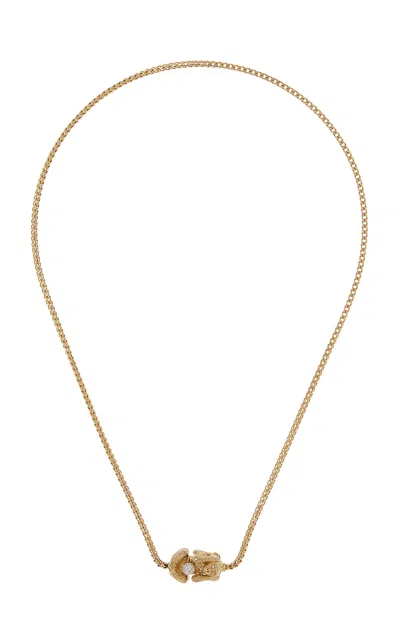 Eden Presley Wise Moneky 14k Yellow Gold Diamond Necklace