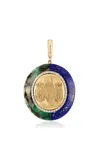 Eden Presley Wise Monkeys Pendant In Blue