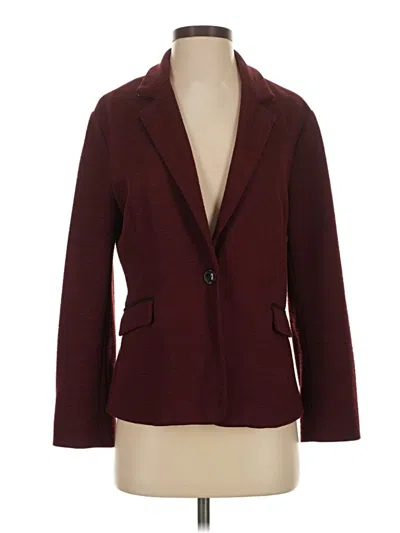 Pre-owned Eden Society Blazer Jacket In Burgundy