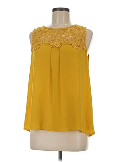 Pre-owned Eden Society Sleeveless Blouse In Yellow