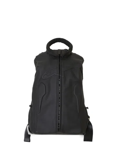 Eden Tan Rallypack Leather Backpack In Black