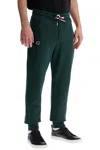 Shop Eden Park Eden Park Dark Green High-waisted Regular Fit Jogging Pants