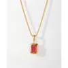 Edge Of Ember Deco Birthstone Necklace