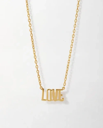 Edge Of Ember Love Necklace In Gold
