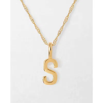Edge Of Ember Solid Gold Initial Necklace