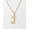 Edge Of Ember Solid Gold Initial Necklace