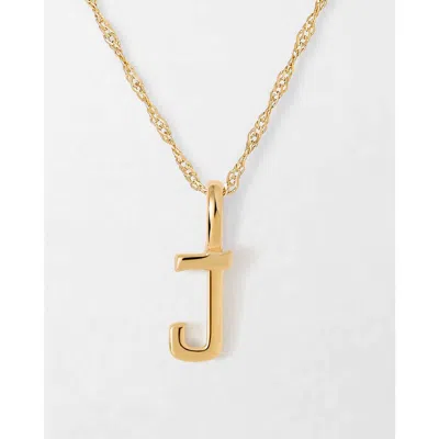 Edge Of Ember Solid Gold Initial Necklace