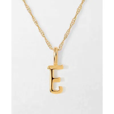 Edge Of Ember Solid Gold Initial Necklace