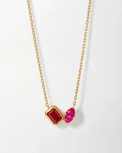 Edge Of Ember Toi Et Moi Courage Necklace In Gold