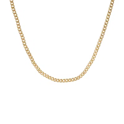 Edge Only Men's Curb Chain 3.7mm 55cm 18ct Gold Vermeil