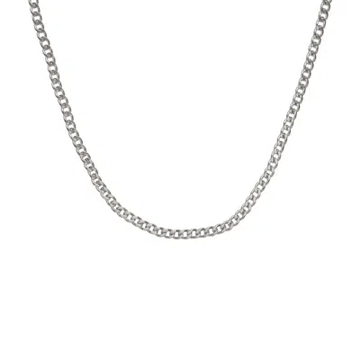 Edge Only Men's Curb Chain 3.7mm 55cm Sterling Silver