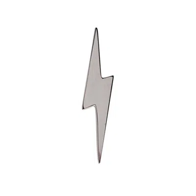 Edge Only Men's Silver Pointed Lightning Bolt Pin