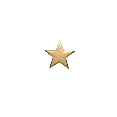 Edge Only Men's Star Pin Gold Vermeil
