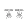 Edge Only Men's Striped Bug Cufflinks Sterling Silver In Silver