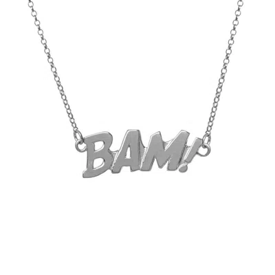 Edge Only Women's Bam! Letters Necklace Sterling Silver